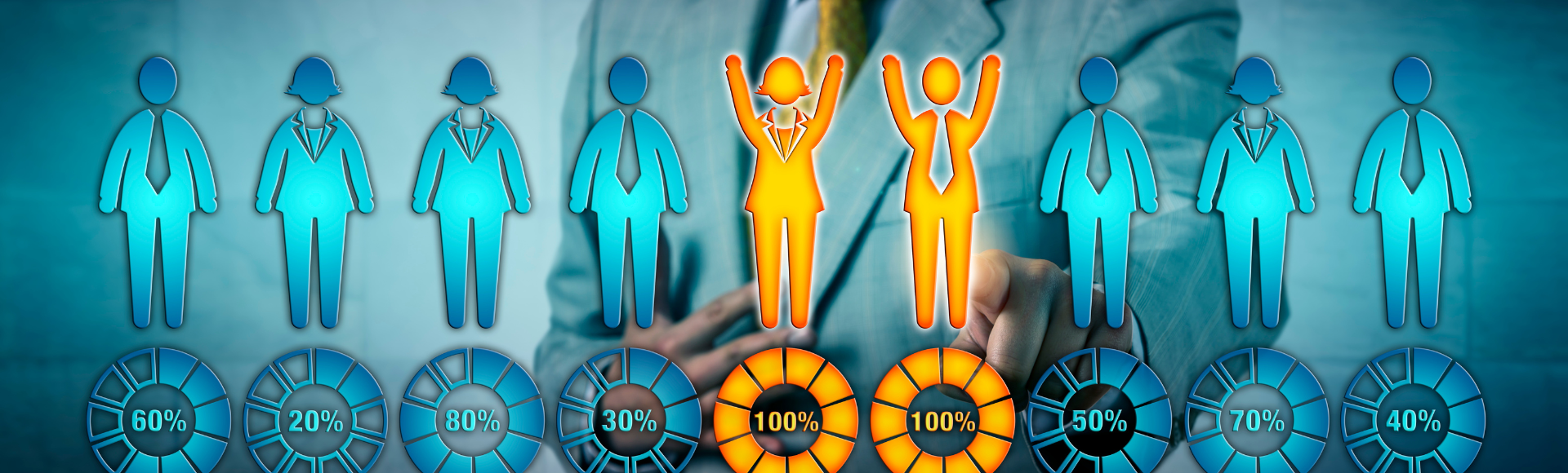 Visual representation of how to source candidates with AI, highlighting AI-powered tools for scoring, ranking, and identifying top talent.